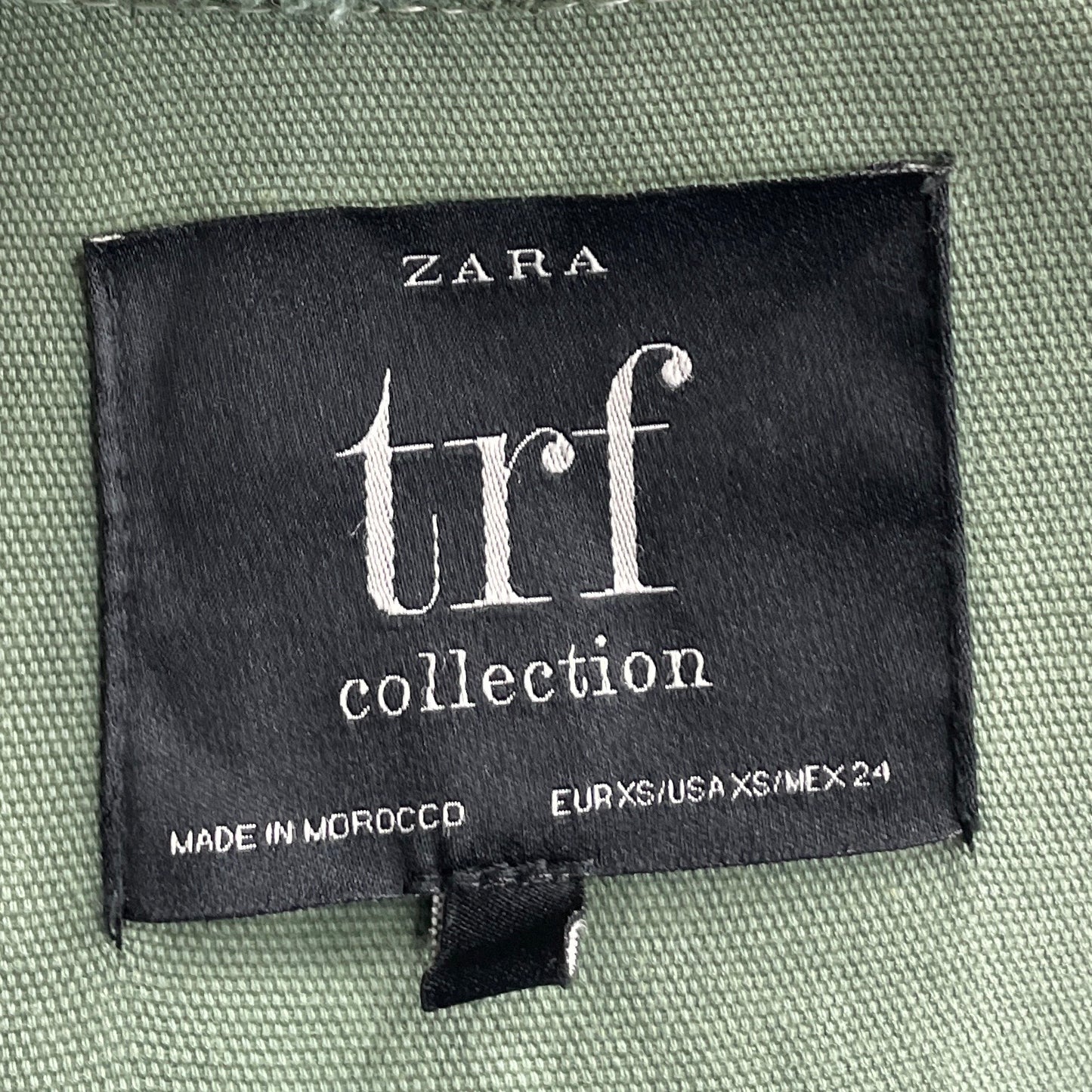 Chaqueta Zara Trafaluc Verde-Talla XS