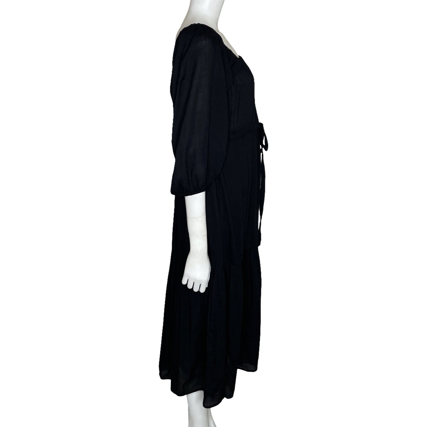 Vestido Oysho Fluido Negro-Talla S