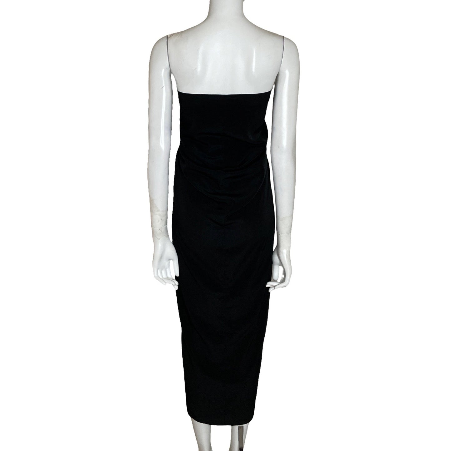 Vestido All Saints Spitalfields Cut Off Negro-Talla 2