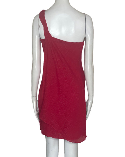 Vestido Max and Cleo Mini One Shoulder Rojo-Talla 0