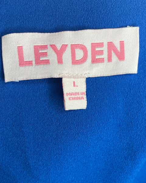 Blusa Leyden Plisada Azul-Talla L