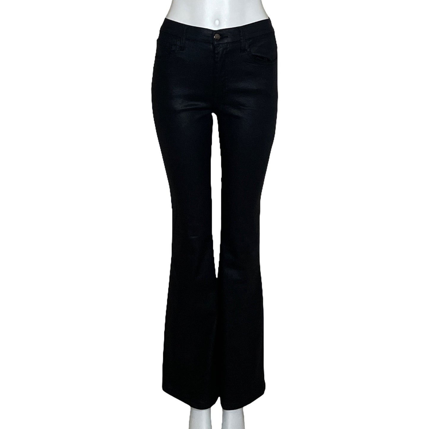 Pantalón Vibrant MIU Acampanado Negro-Talla 27