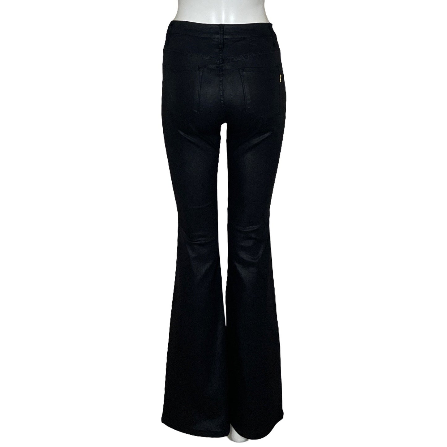 Pantalón Vibrant MIU Acampanado Negro-Talla 27