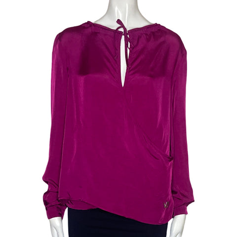Blusa Versace Jeans Satinada Rosado-Talla M