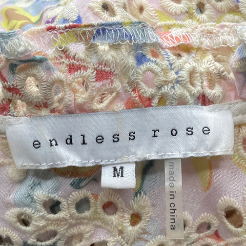 Blusa Endless Rose Bordada Rosado-Talla M