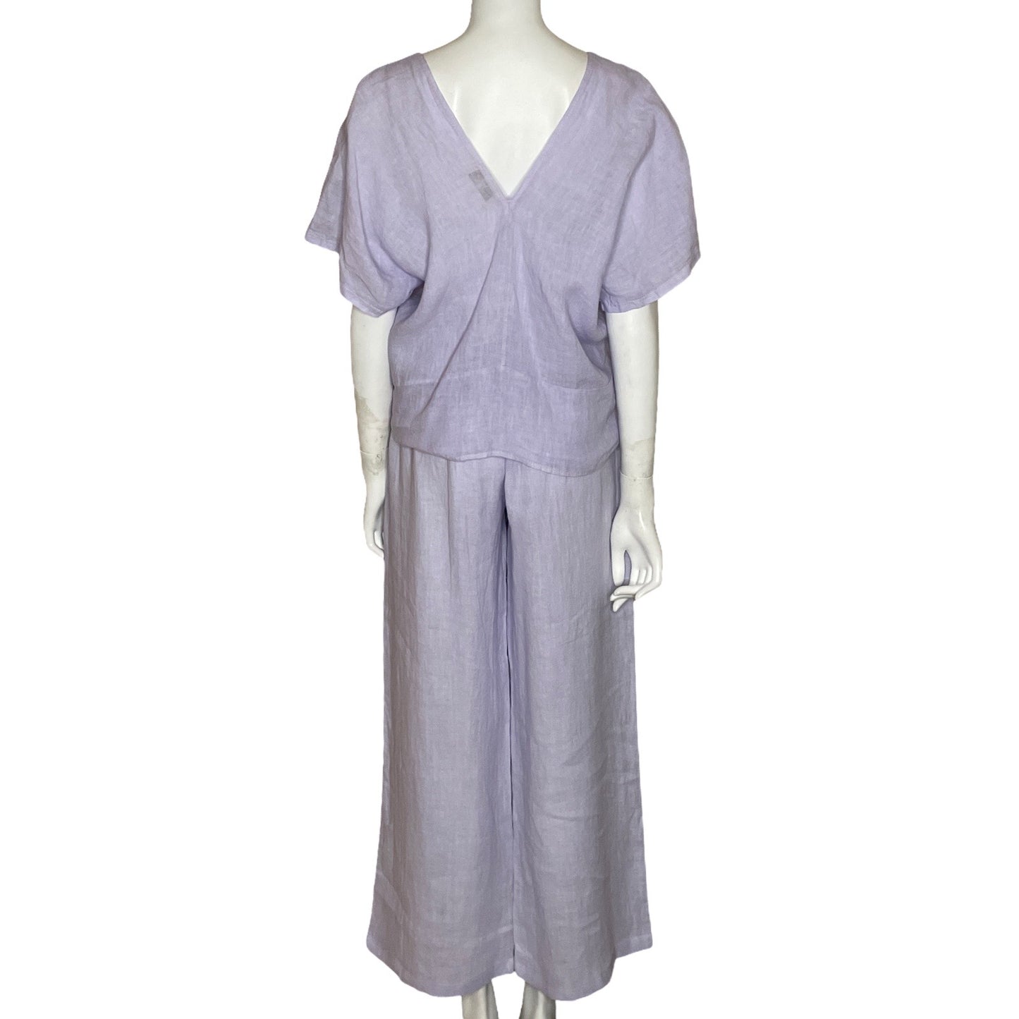 Set Puro Lino Fluido Morado-Talla U
