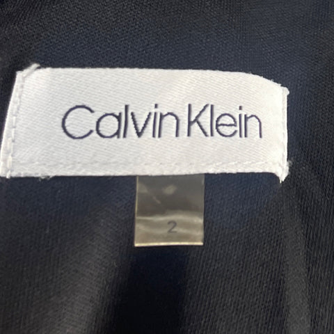 Vestido Calvin Klein Halter Azul - Talla 2