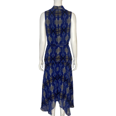Vestido Calvin Klein Halter Azul - Talla 2