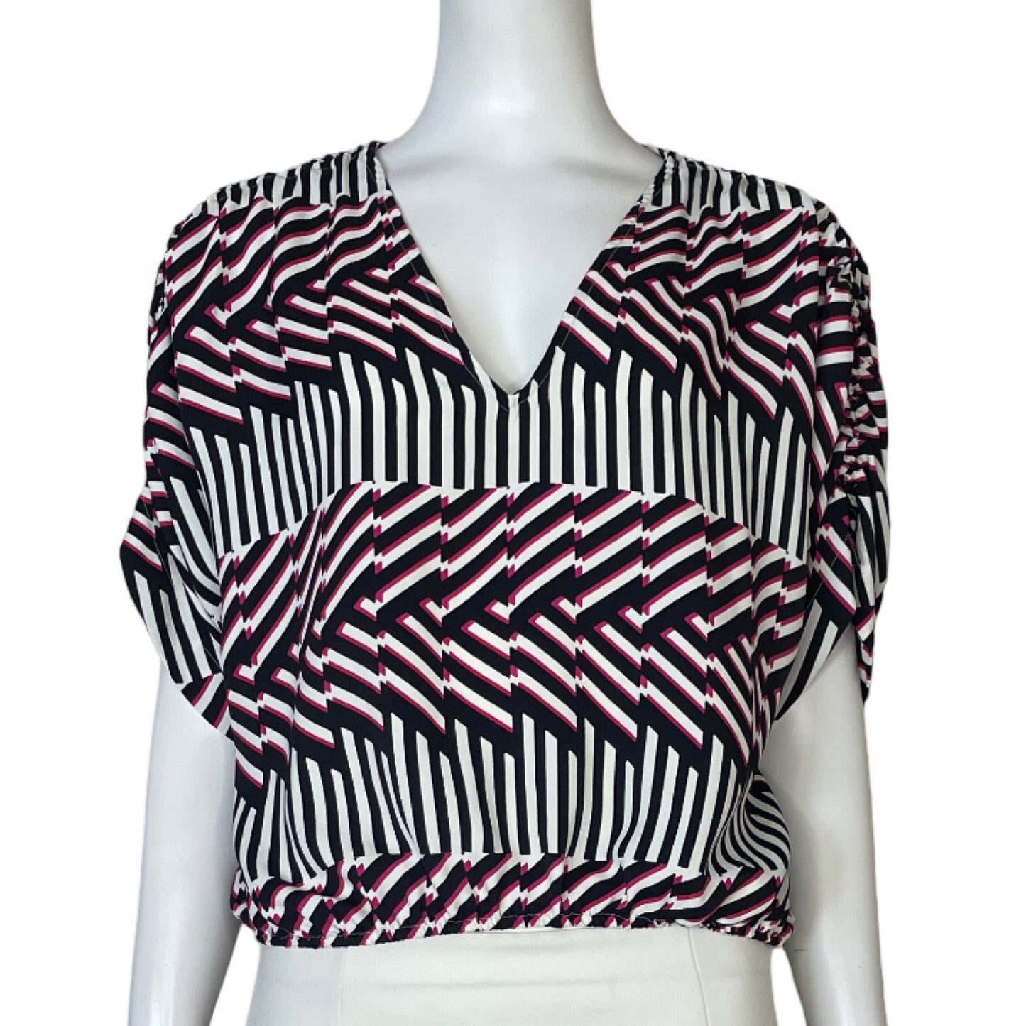 Blusa Express Estampado Línea Fucsia - Talla S