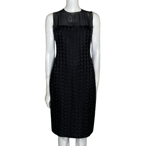 Vestido Carolina Herrera Midi Negro-Talla 6