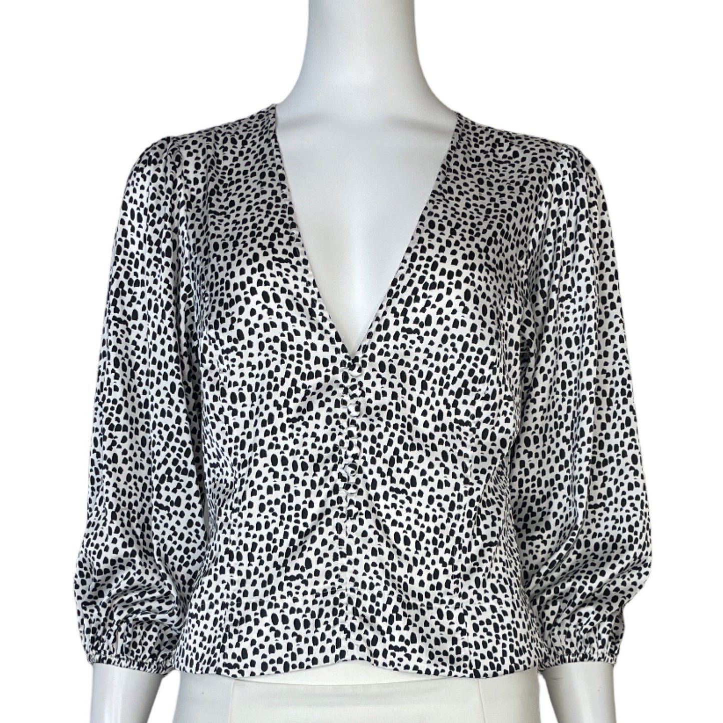 Blusa Express Animal Print Blanco - Talla S