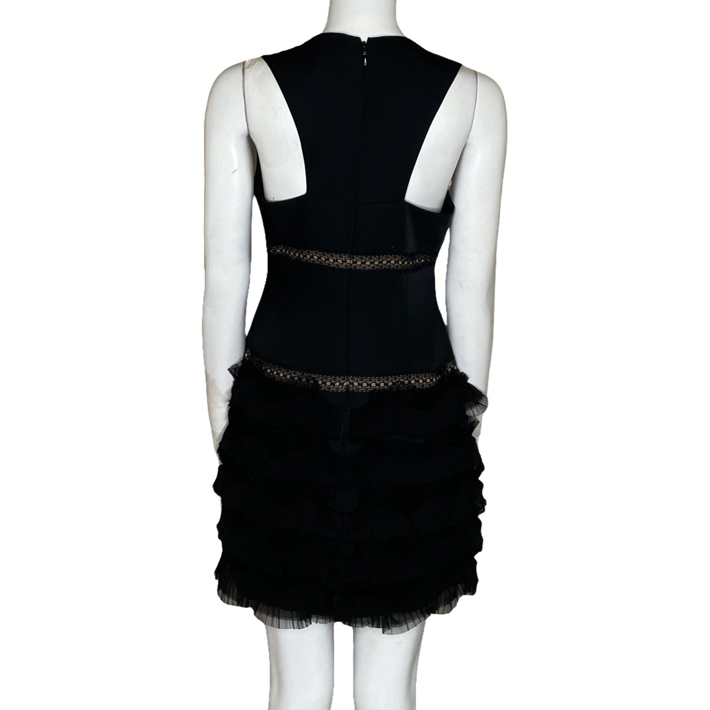 Vestido BCBG Maxazria Vuelos Negro-Talla 6
