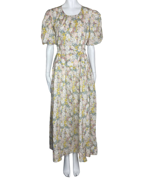 Vestido ASTR The Label Estampado Floral Amarillo-Talla M