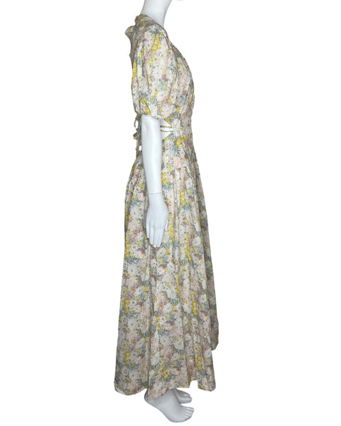Vestido ASTR The Label Estampado Floral Amarillo-Talla M