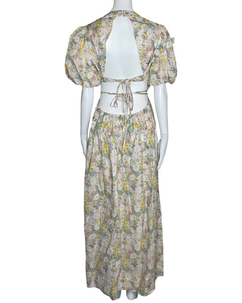 Vestido ASTR The Label Estampado Floral Amarillo-Talla M