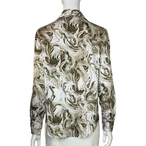Camisa Eliane Rose Estampado Verde - Talla S