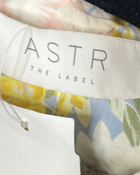 Vestido ASTR The Label Estampado Floral Amarillo-Talla M