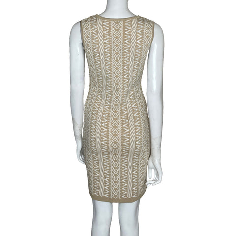 Vestido Miilla Mini Estampado Beige-Talla S