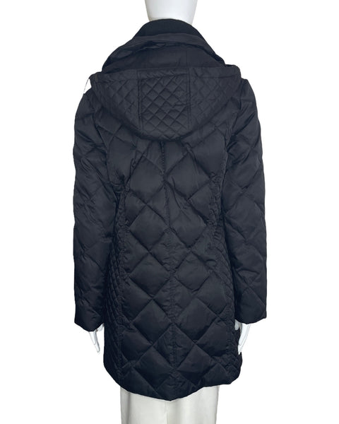 Chaqueta Kenneth Cole Capucha Largo Negro-Talla M