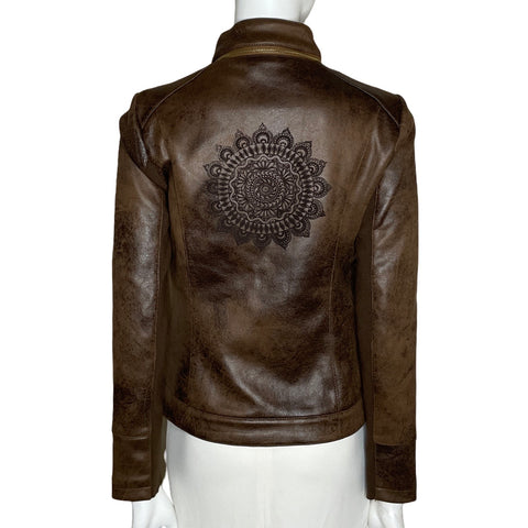 Chaqueta Desigual Bolsillos Marrón-Talla 40