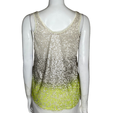 Top Dress To Lentejuelas Beige-Talla P