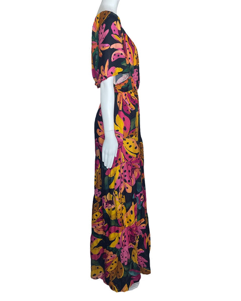 Vestido Farm Rio Estampado Banano Amarillo-Talla G