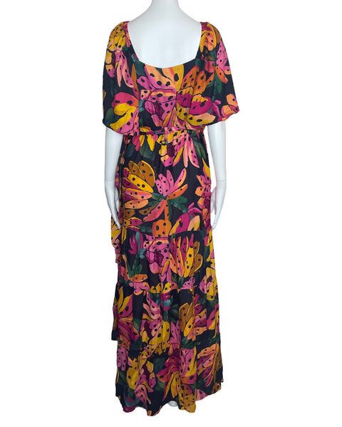 Vestido Farm Rio Estampado Banano Amarillo-Talla G