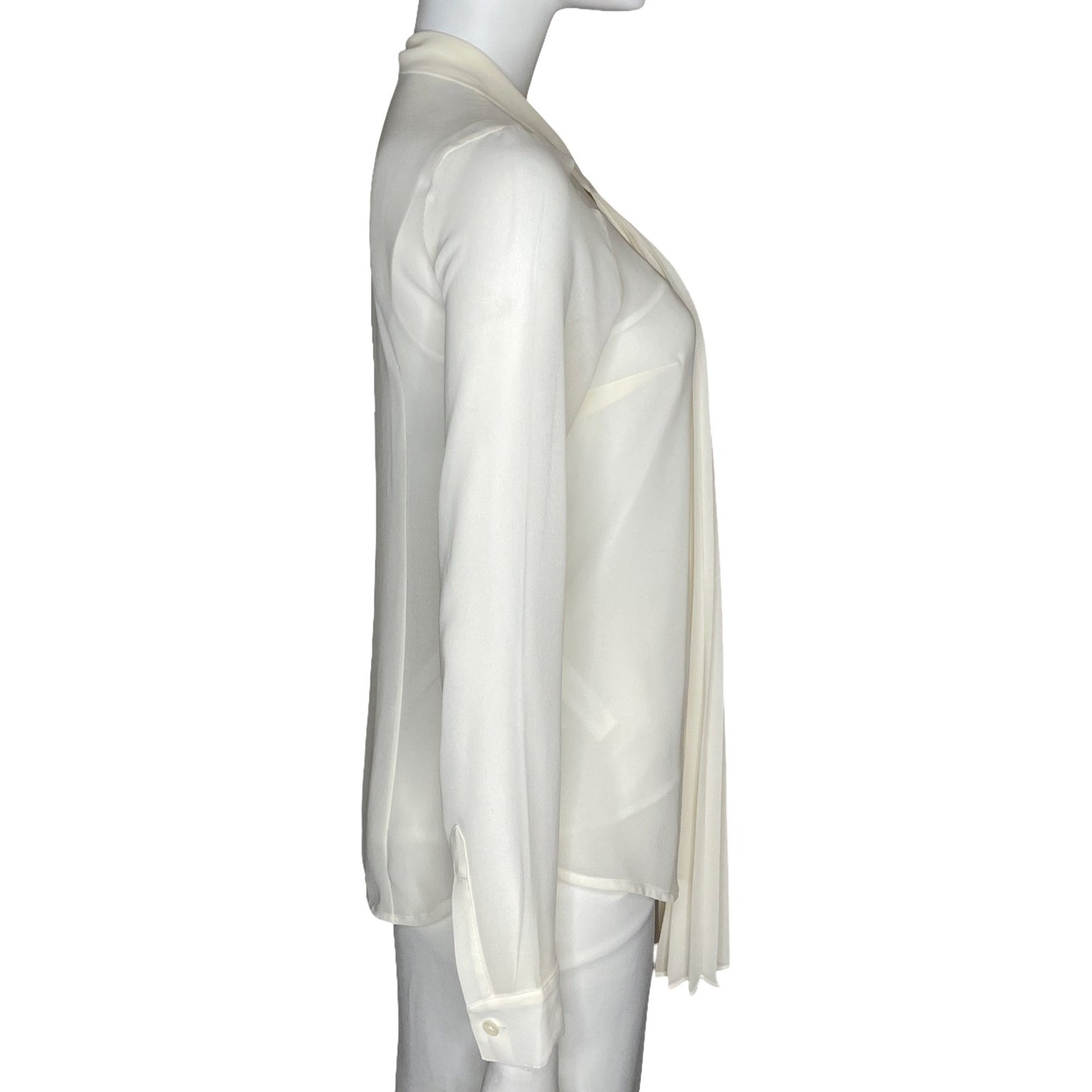 Camisa Michael Kors Plisado Blanco-Talla U