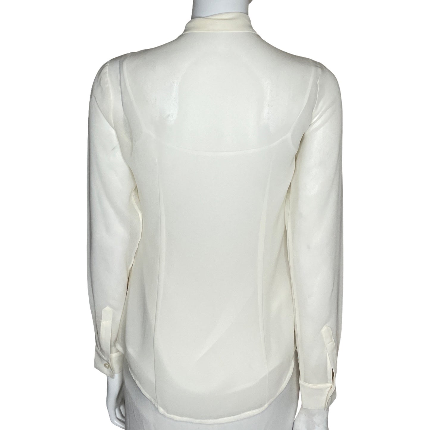 Camisa Michael Kors Plisado Blanco-Talla U