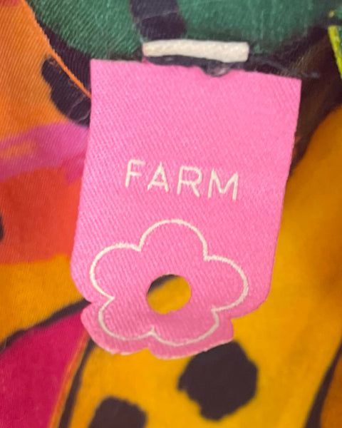 Vestido Farm Rio Estampado Banano Amarillo-Talla G