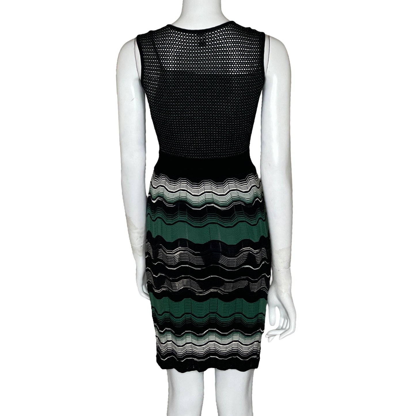 Vestido Missoni Estampado Zigzag Negro-Talla U