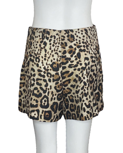 Faldashort Zara Animal Print Marron-Talla M
