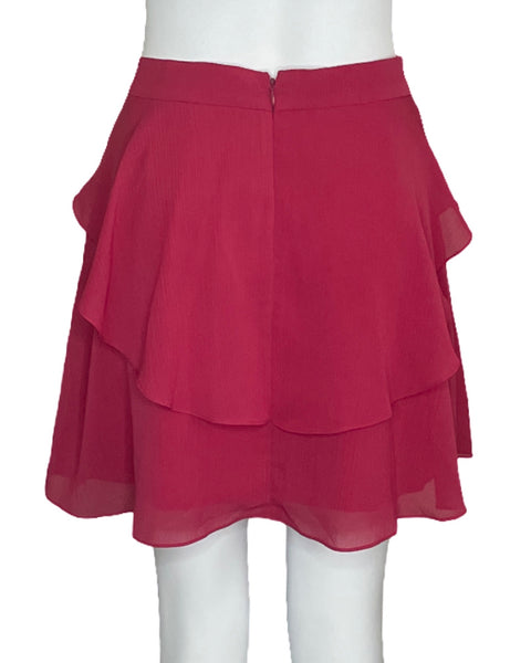 Falda BCBG Vuelos Rosado-Talla 10