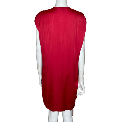 Vestido BCBG Escote V Rojo-Talla XS