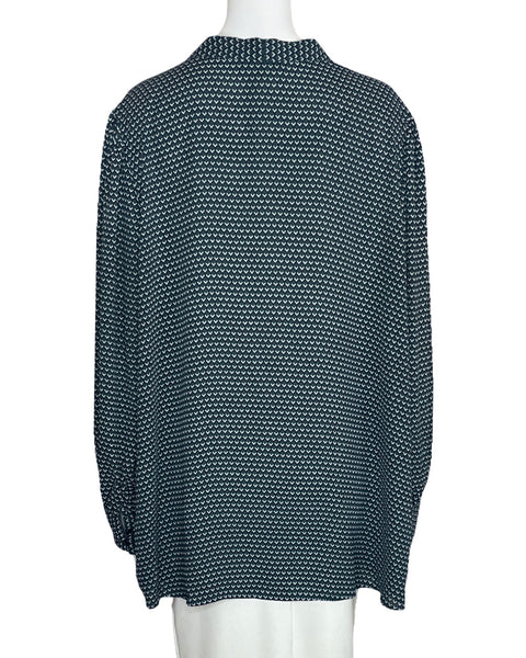 Blusa Adrianna Papell Lazo Verde-Talla 2X