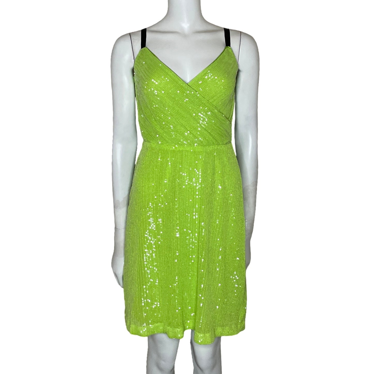 Vestido Liu Jo Lentejuelas Verde-Talla XS