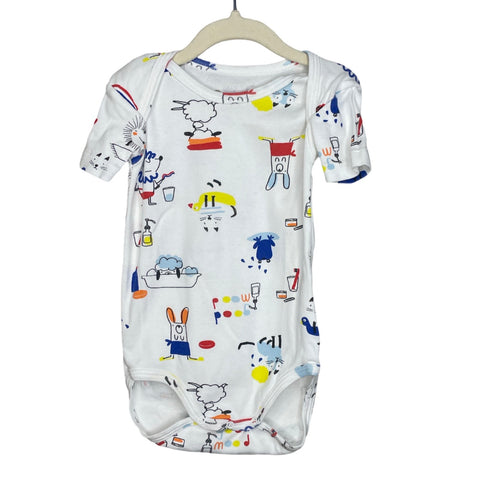 Body Catimini Caricaturas Blanco - Talla 2