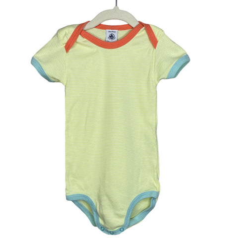 Body Petit Bateau Líneas Amarillo - Talla 36M
