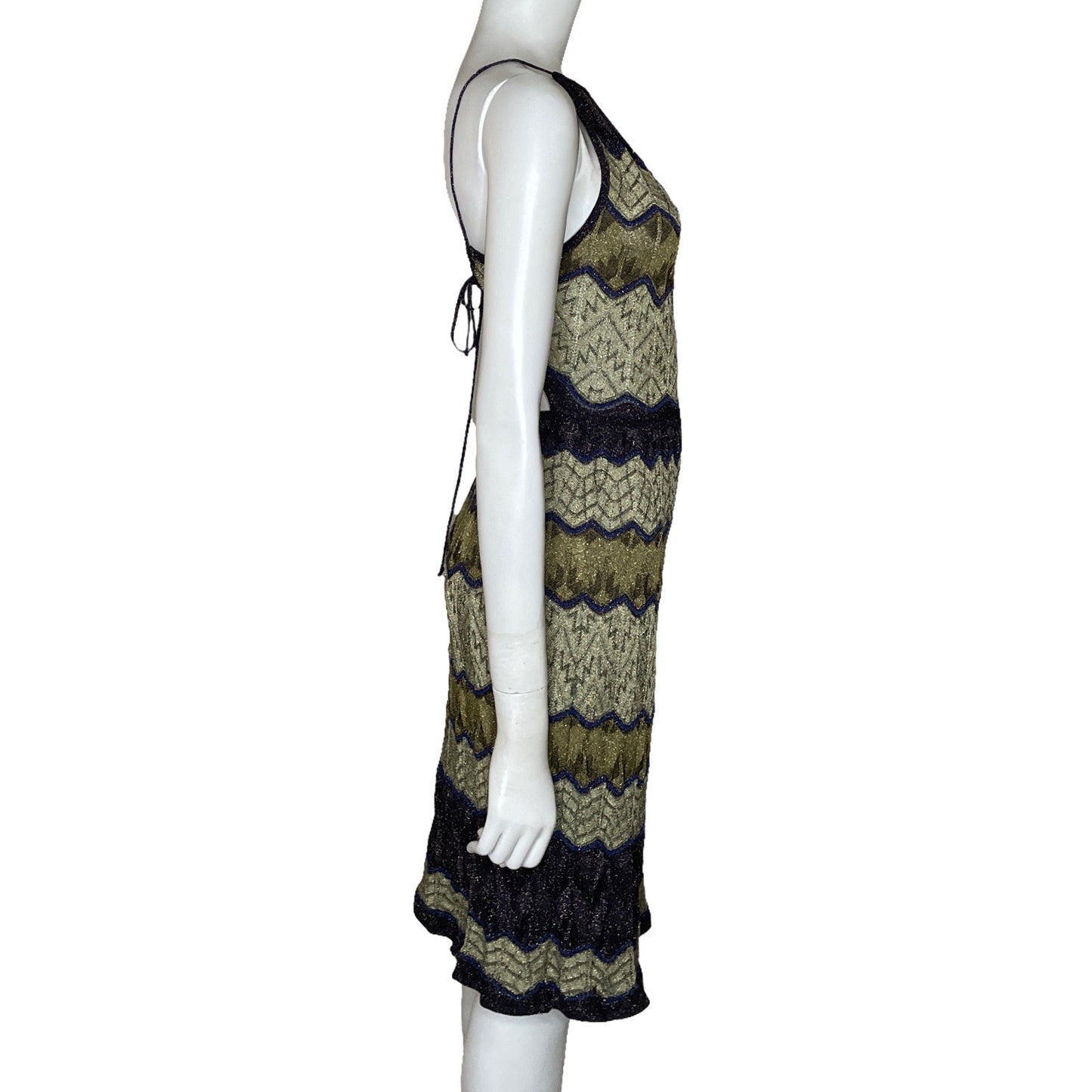 Vestido Missoni Midi Dorado-Talla 38