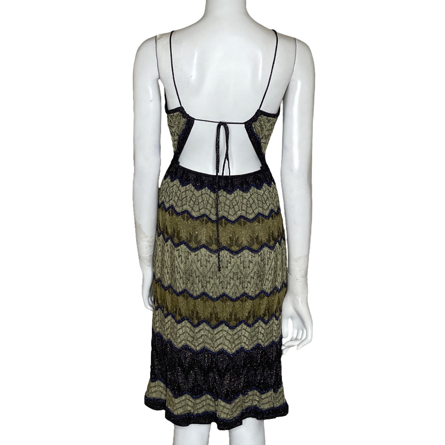 Vestido Missoni Midi Dorado-Talla 38