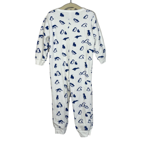 Mameluco Petit Bateau Pinguineos Blanco - Talla 2