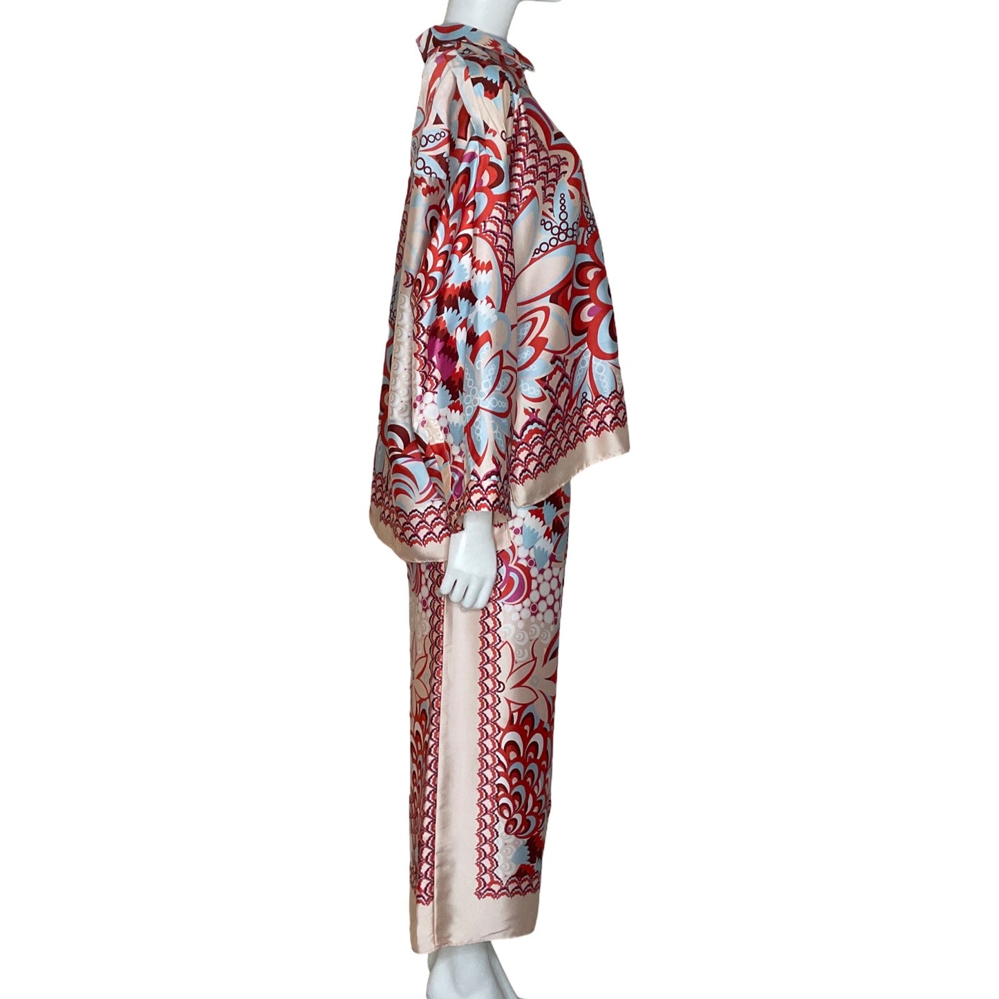 Set Zara Fluido Estampado Beige-Talla XXL
