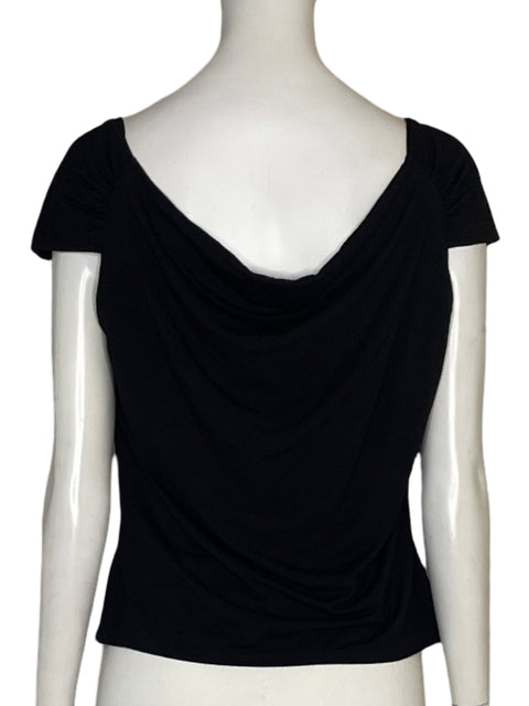 Blusa Reformation Hombros Descubiertos Fluido Negro - Talla XL