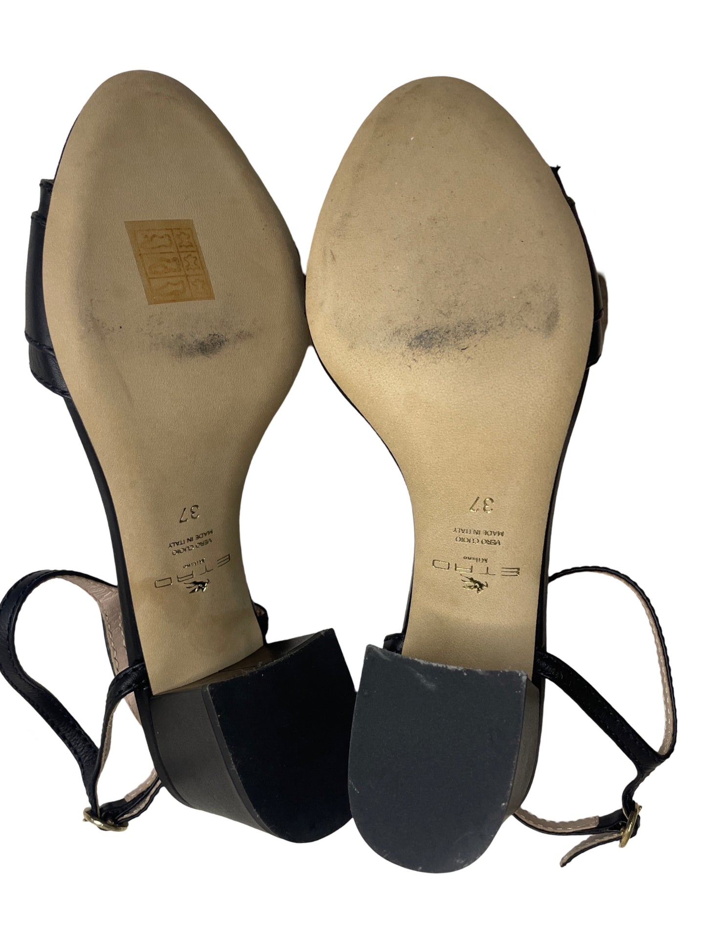 Sandalias Etro Strap Tacón Negro - Talla 37