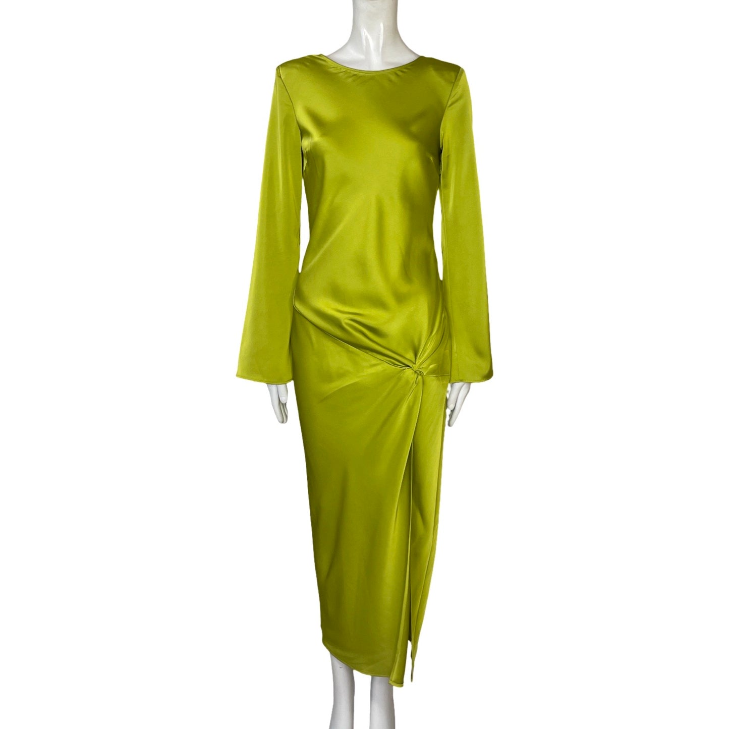 Vestido Tesoro TPS Drapeado Verde - Talla XS