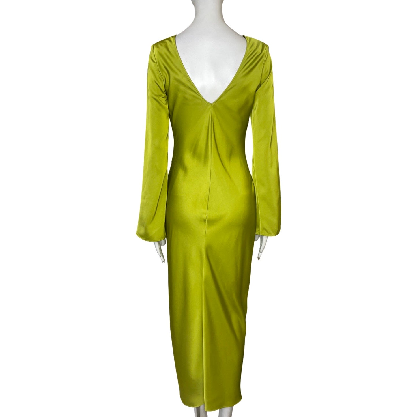 Vestido Tesoro TPS Drapeado Verde - Talla XS