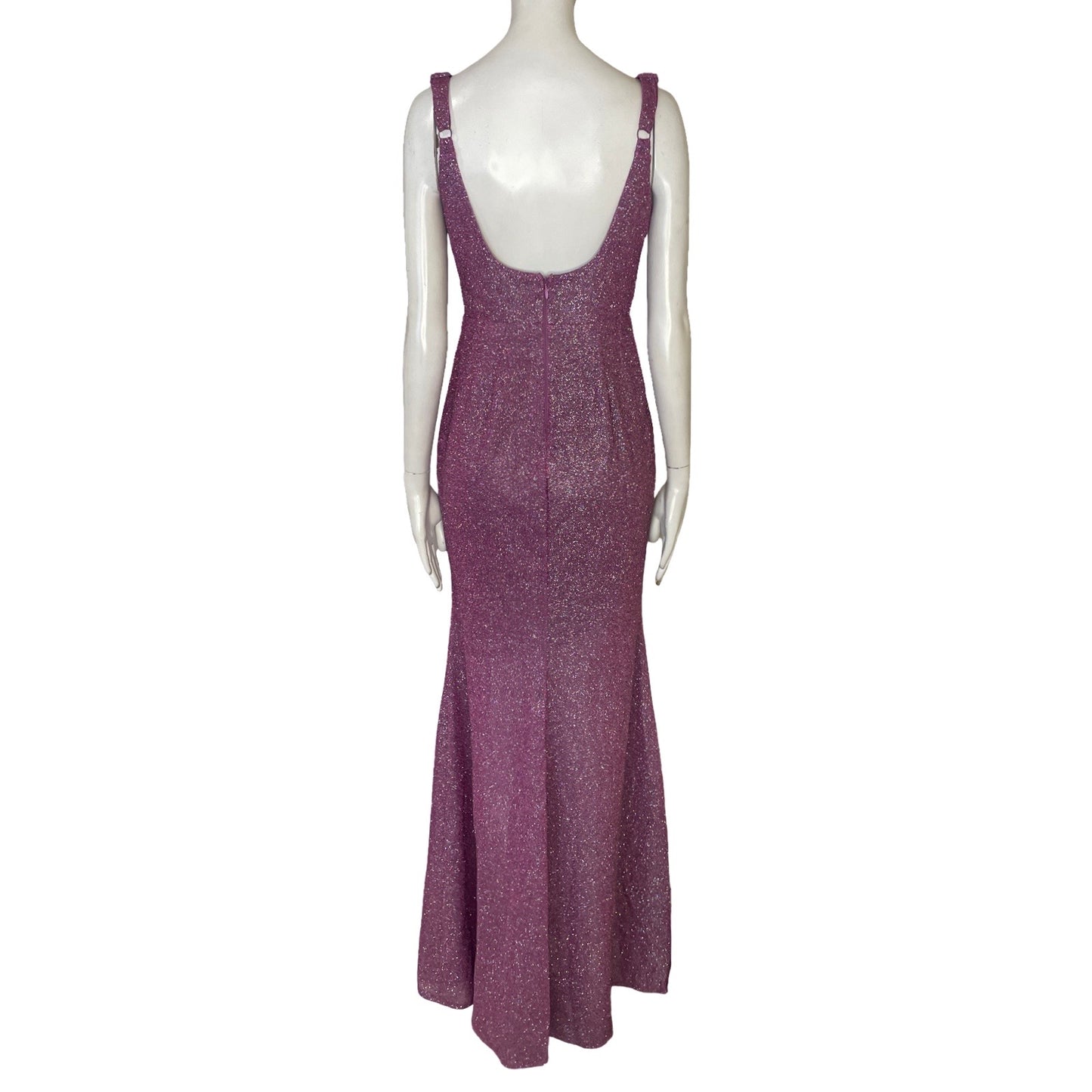 Vestido Maniju Tiras Brillante Morado - Talla S