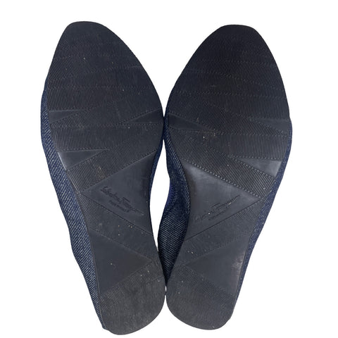 * Calzado Salvatore Ferragamo My Joy Denim Azul.
