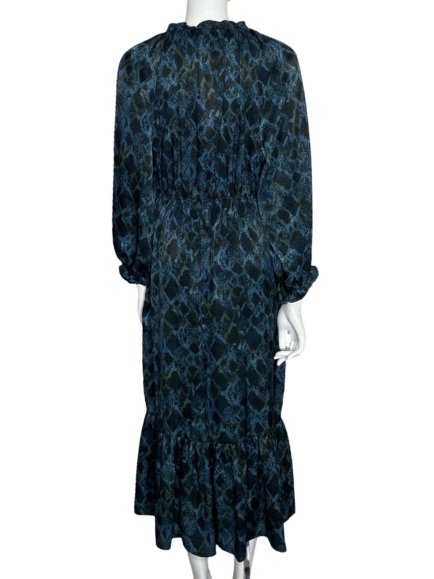 Vestido Zara Animal Print Negro-Talla M