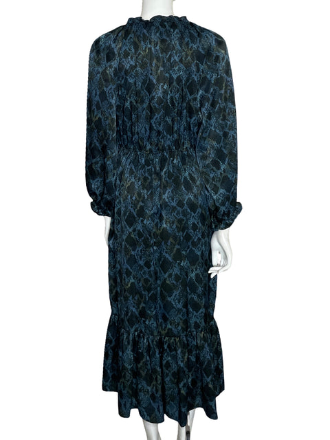 Vestido Zara Animal Print Negro-Talla M